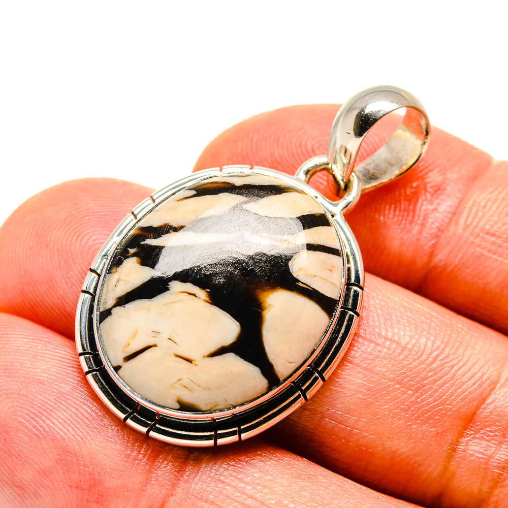 Peanut Wood Jasper Pendants handcrafted by Ana Silver Co - PD755925