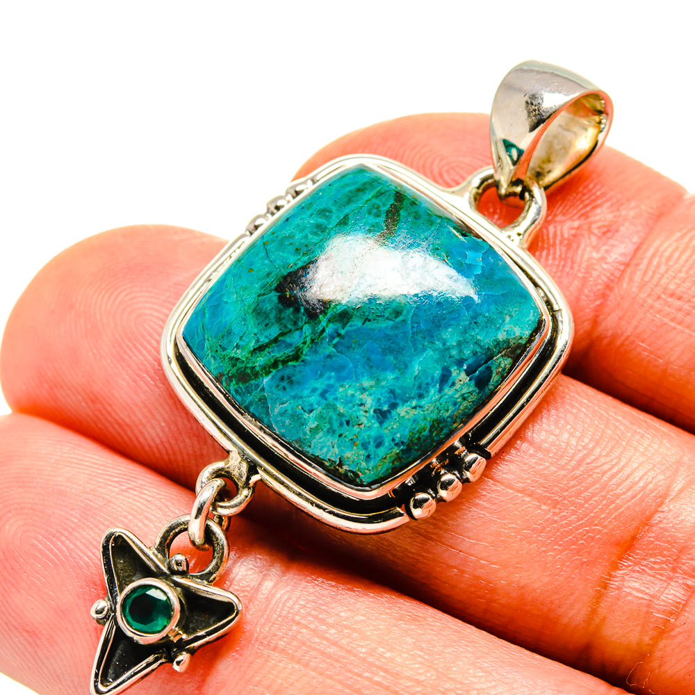 Chrysocolla Pendants handcrafted by Ana Silver Co - PD755928
