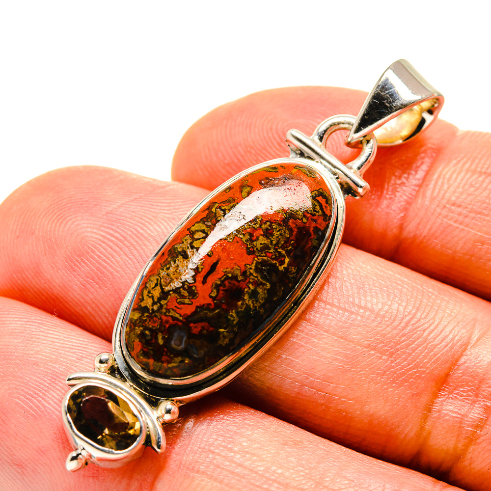 Moroccan Agate Pendants handcrafted by Ana Silver Co - PD755937