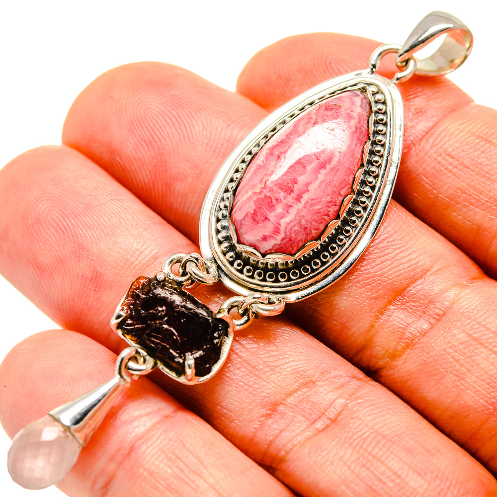 Rhodochrosite Pendants handcrafted by Ana Silver Co - PD755940