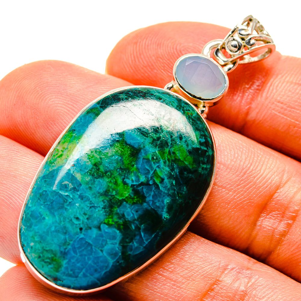 Chrysocolla Pendants handcrafted by Ana Silver Co - PD755952