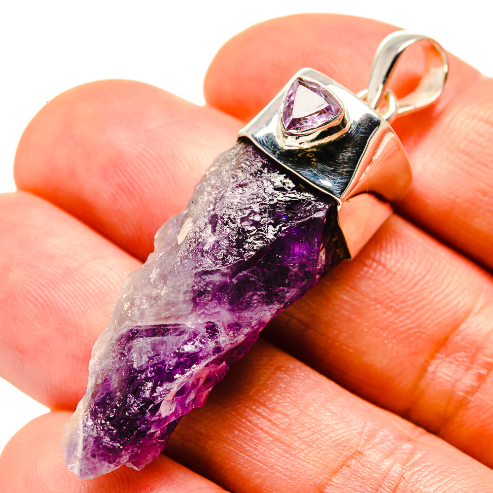 Amethyst Stalactite Pendants handcrafted by Ana Silver Co - PD755959