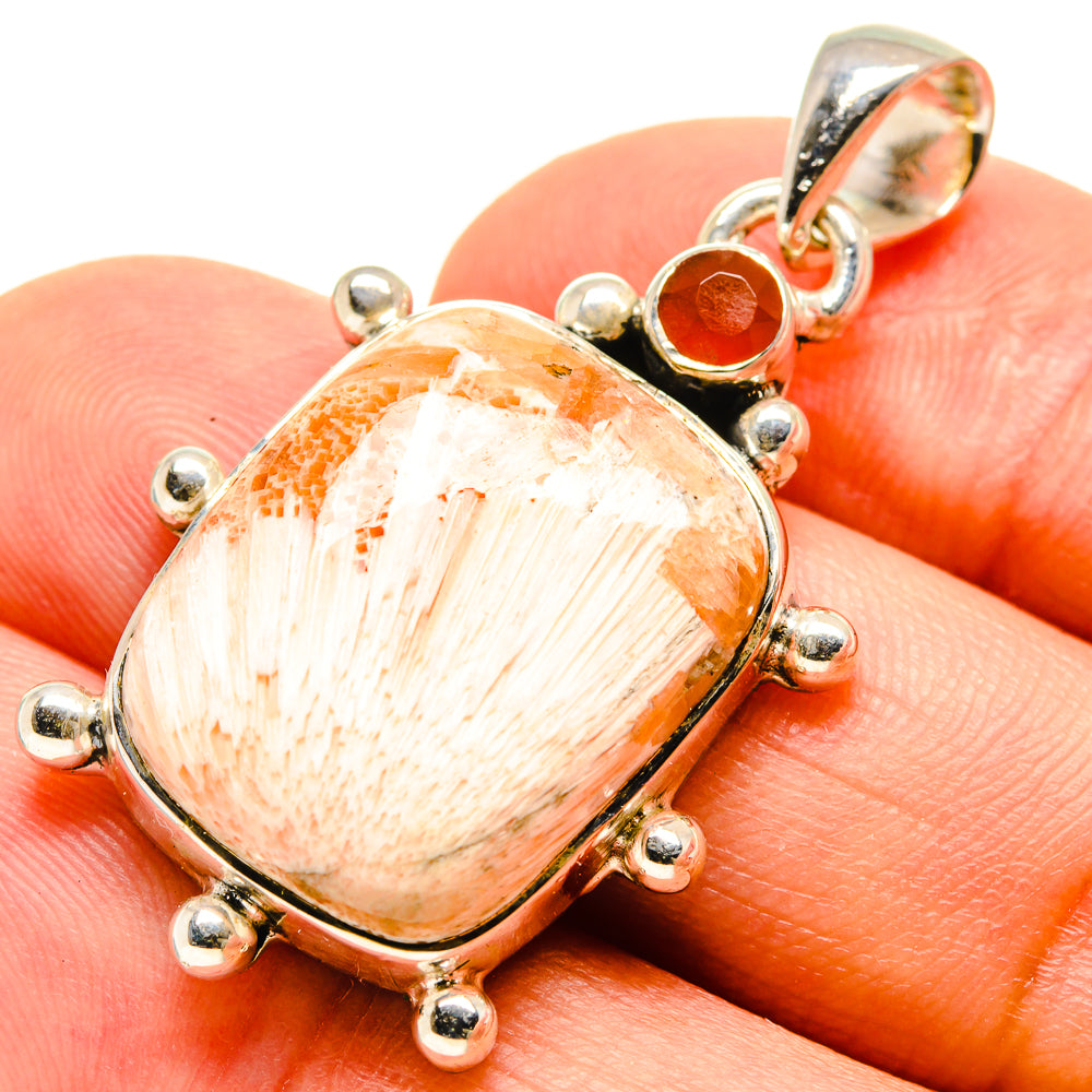 Scolecite Pendants handcrafted by Ana Silver Co - PD755966