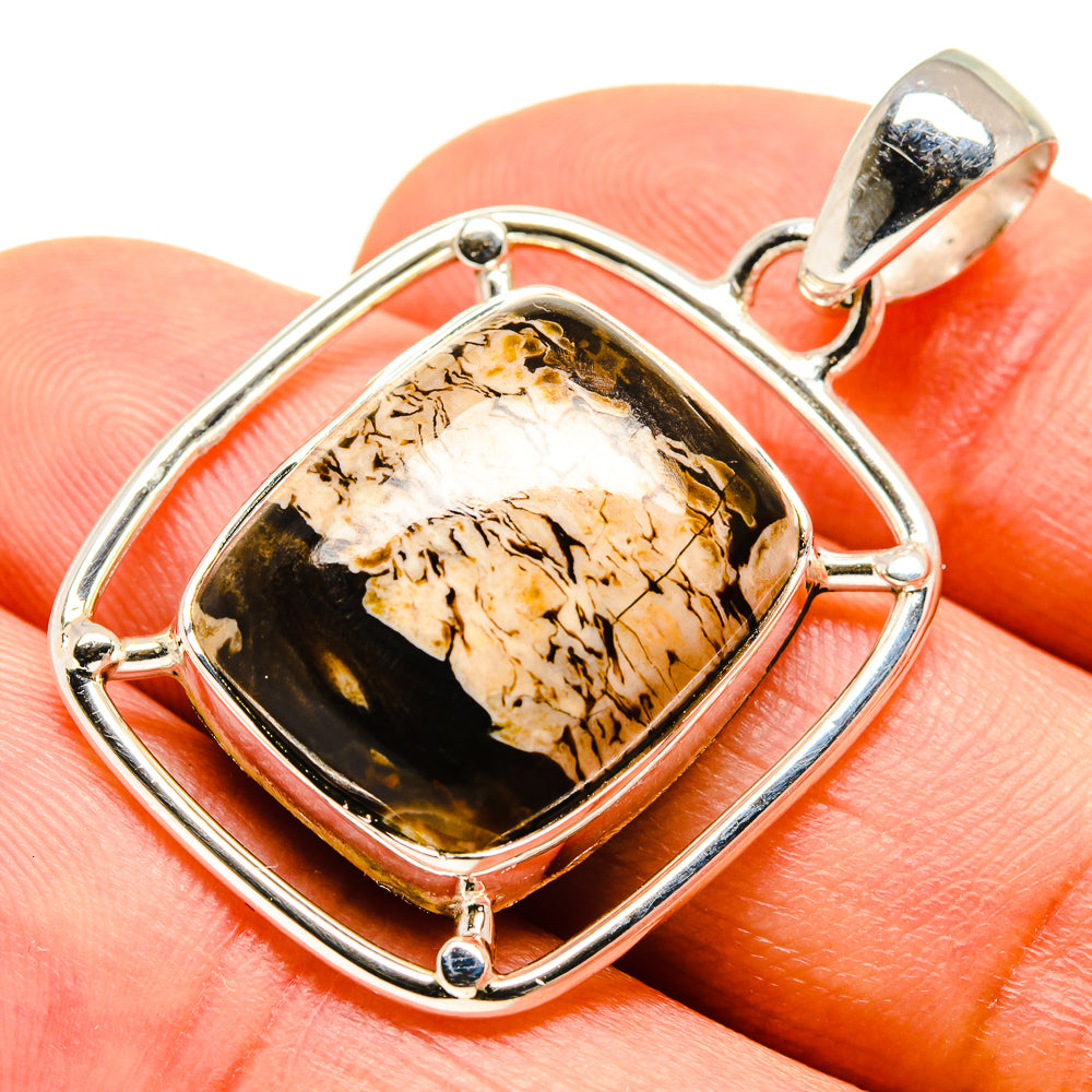 Peanut Wood Jasper Pendants handcrafted by Ana Silver Co - PD755970