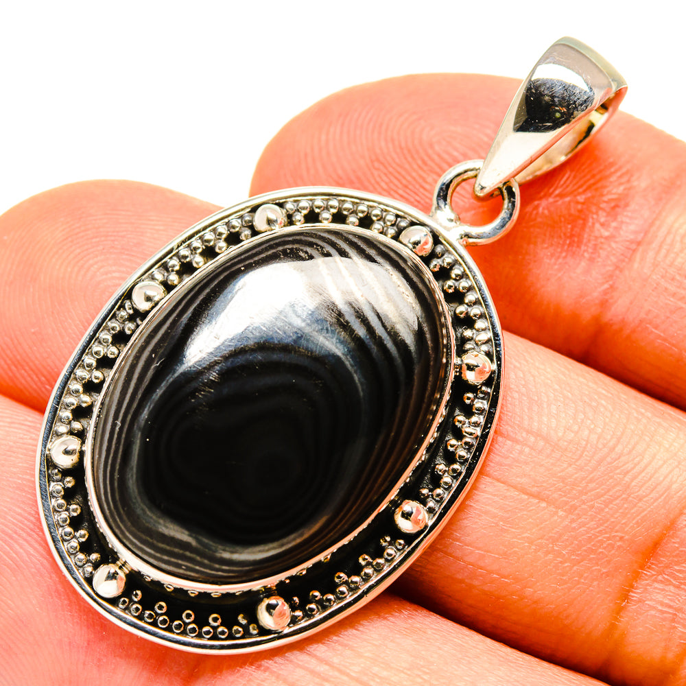 Psilomelane Pendants handcrafted by Ana Silver Co - PD755982