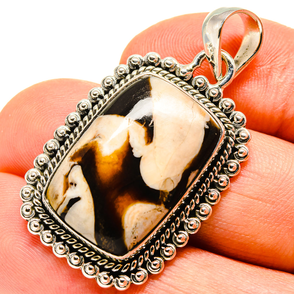 Peanut Wood Jasper Pendants handcrafted by Ana Silver Co - PD755986