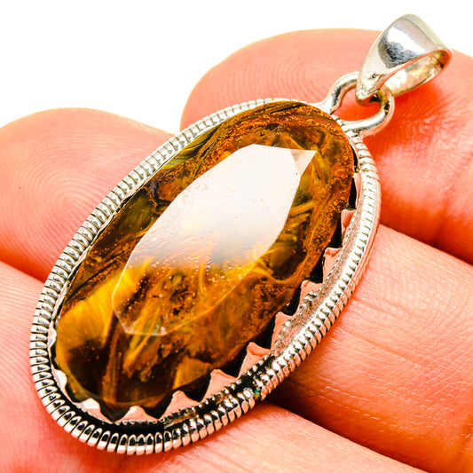 Golden Pietersite Pendants handcrafted by Ana Silver Co - PD755988