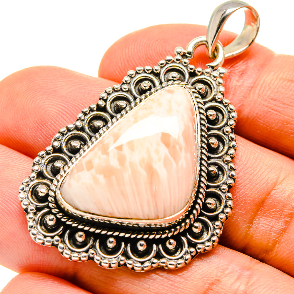 Scolecite Pendants handcrafted by Ana Silver Co - PD755995