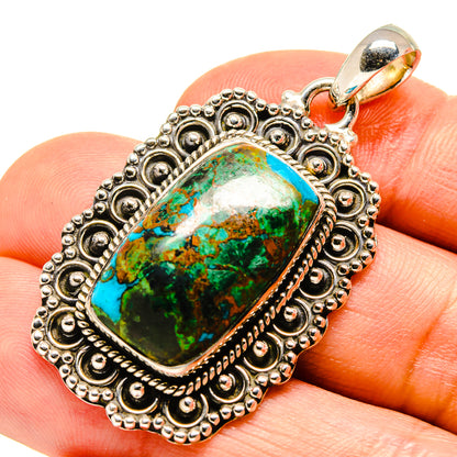 Chrysocolla Pendants handcrafted by Ana Silver Co - PD755996