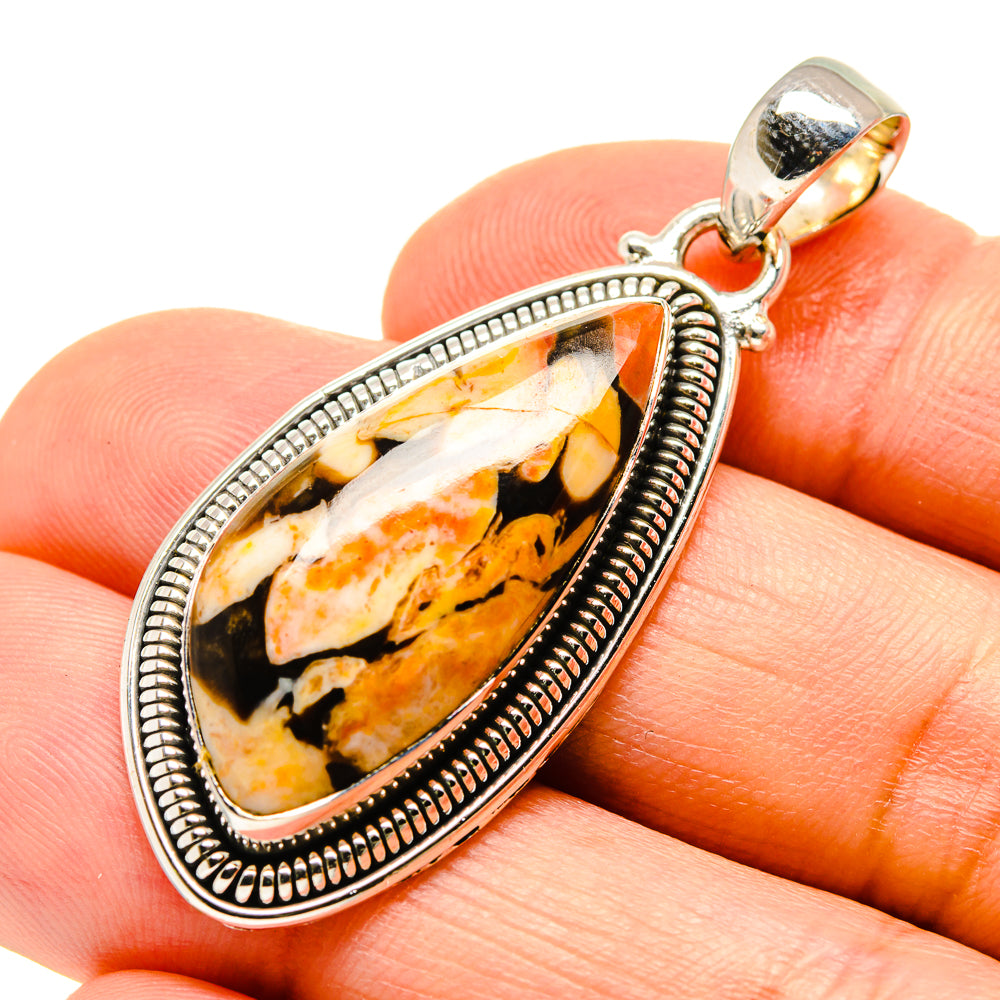 Peanut Wood Jasper Pendants handcrafted by Ana Silver Co - PD756000