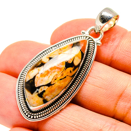 Peanut Wood Jasper Pendants handcrafted by Ana Silver Co - PD756000