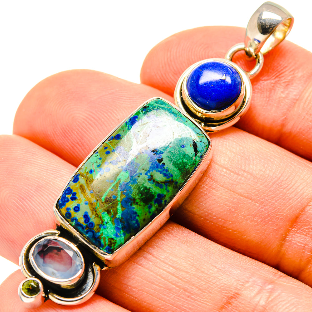 Chrysocolla Pendants handcrafted by Ana Silver Co - PD756003