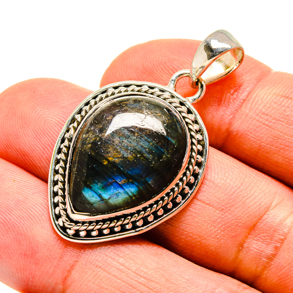 Labradorite Pendants handcrafted by Ana Silver Co - PD756009