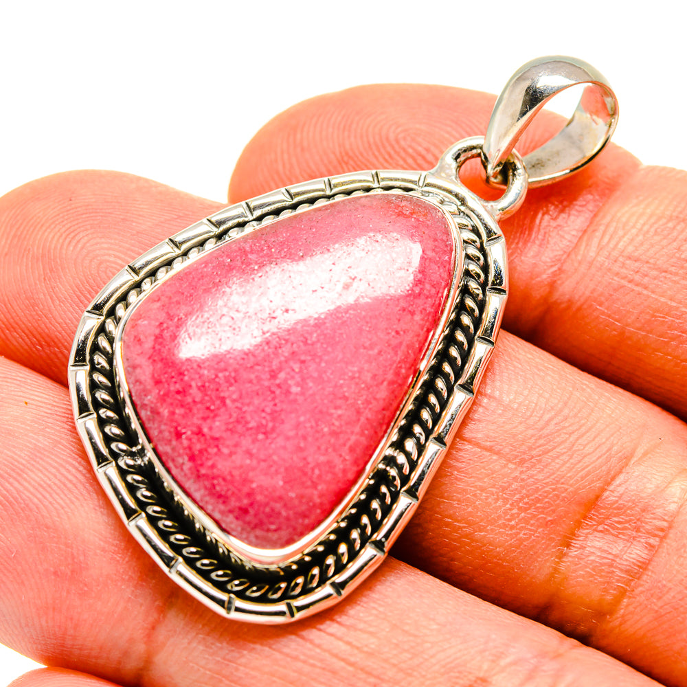 Rhodonite Pendants handcrafted by Ana Silver Co - PD756010