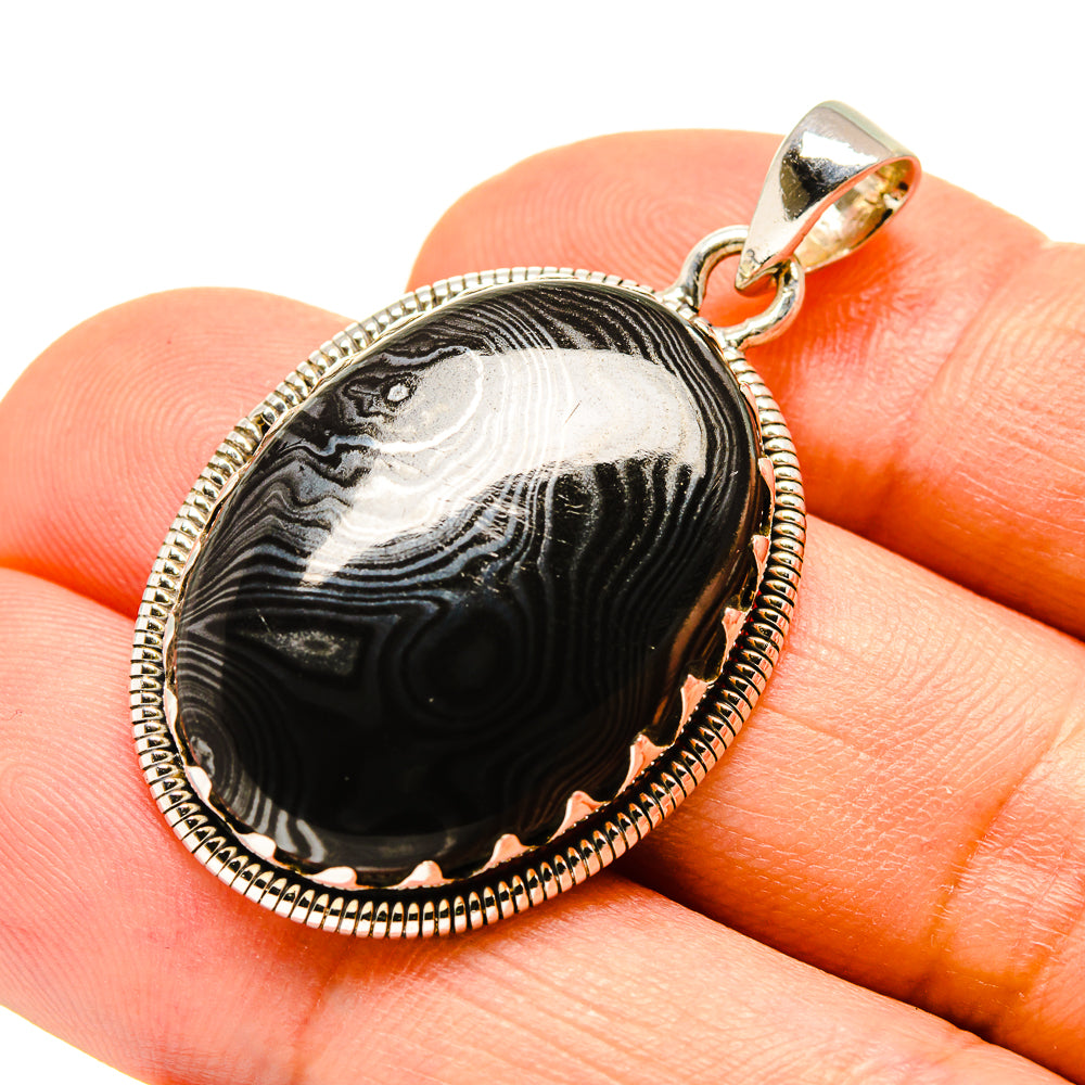 Psilomelane Pendants handcrafted by Ana Silver Co - PD756014