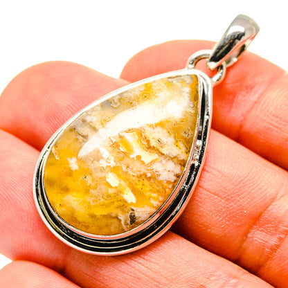 Plume Agate Pendants handcrafted by Ana Silver Co - PD756015