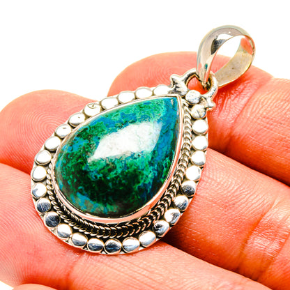 Chrysocolla Pendants handcrafted by Ana Silver Co - PD756018