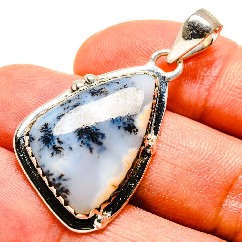 Dendritic Opal Pendants handcrafted by Ana Silver Co - PD756026