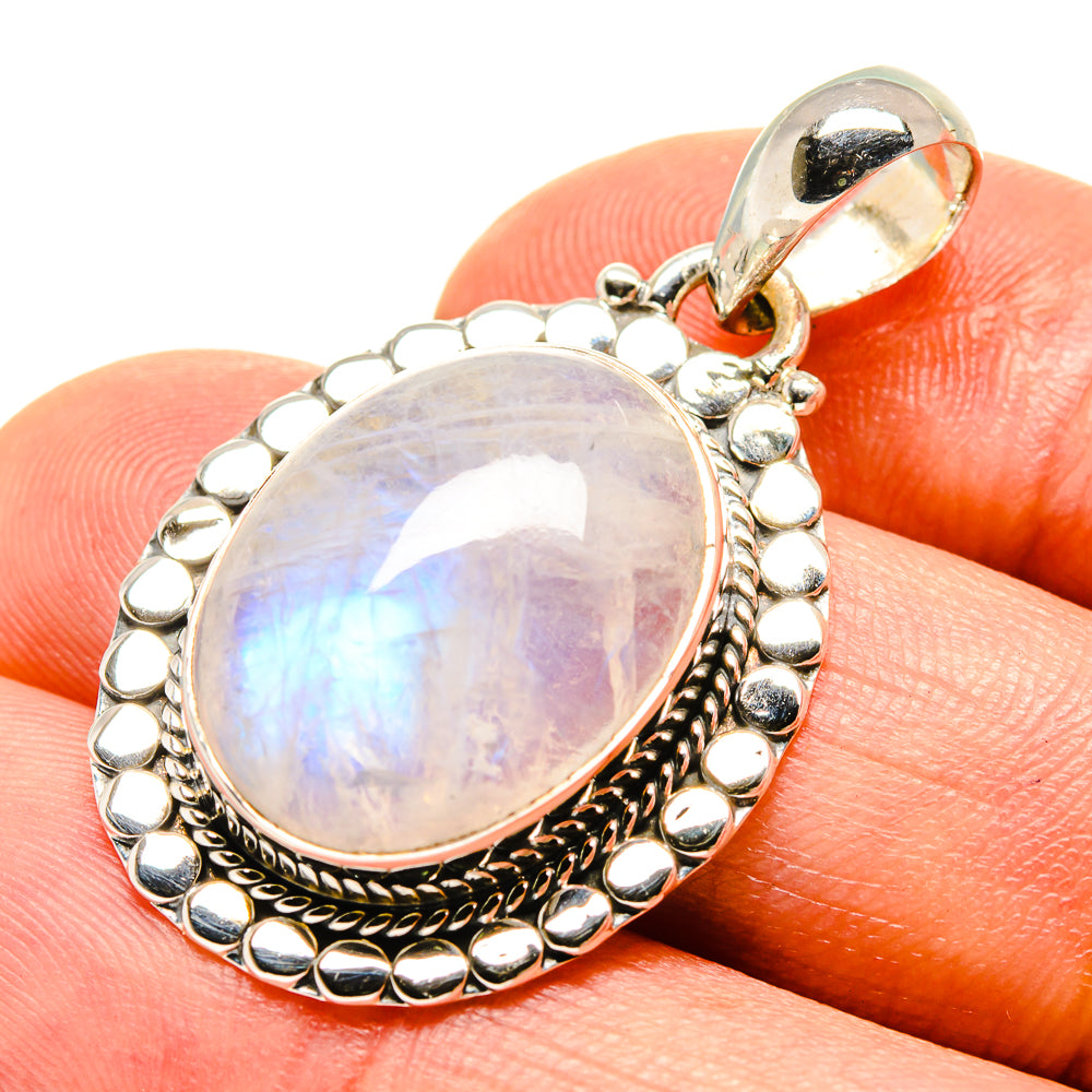 Rainbow Moonstone Pendants handcrafted by Ana Silver Co - PD756042