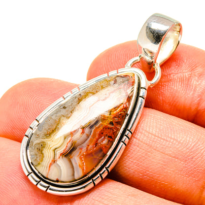 Crazy Lace Agate Pendants handcrafted by Ana Silver Co - PD756043
