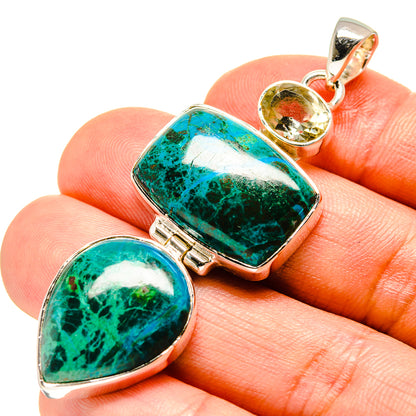 Chrysocolla Pendants handcrafted by Ana Silver Co - PD756048