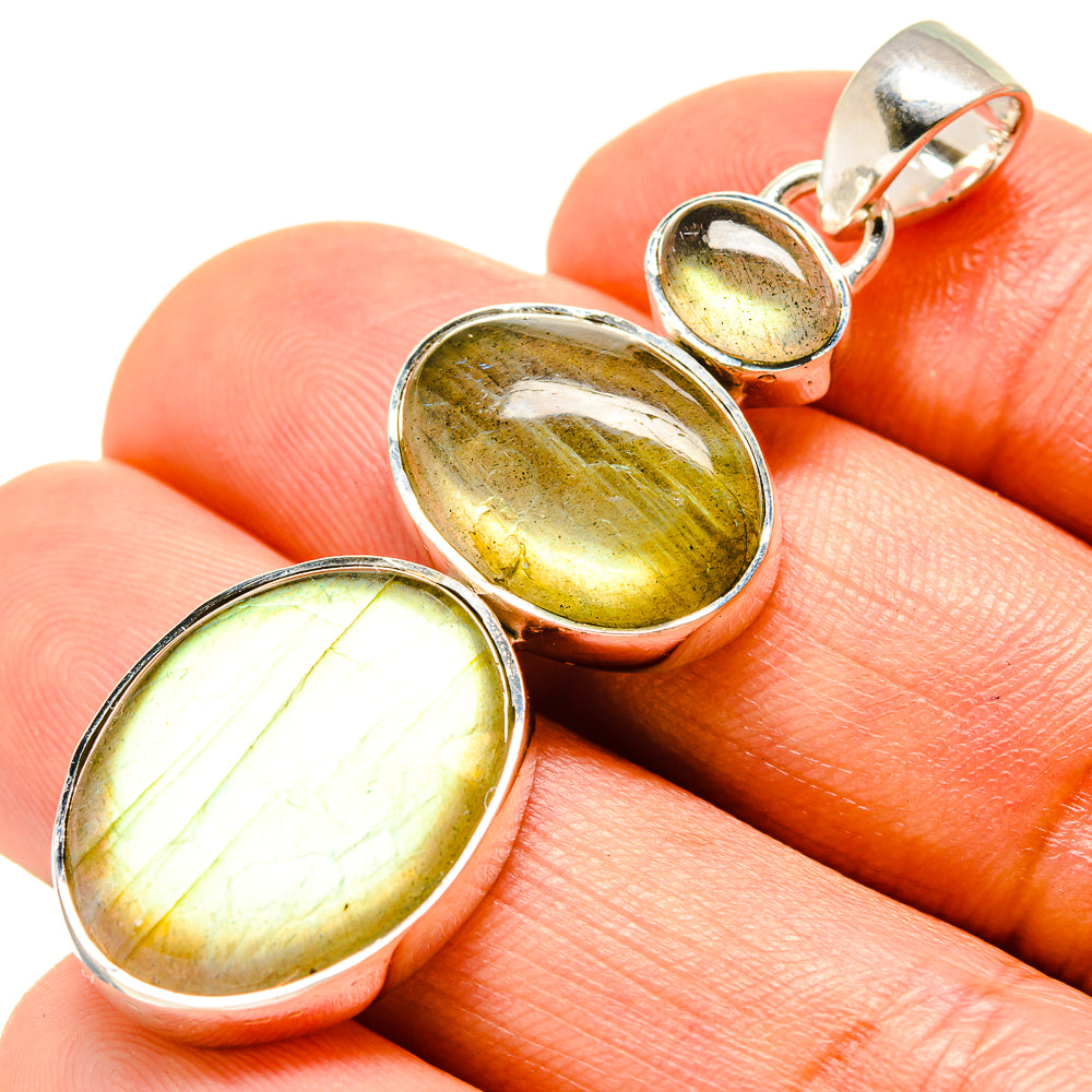 Labradorite Pendants handcrafted by Ana Silver Co - PD756050