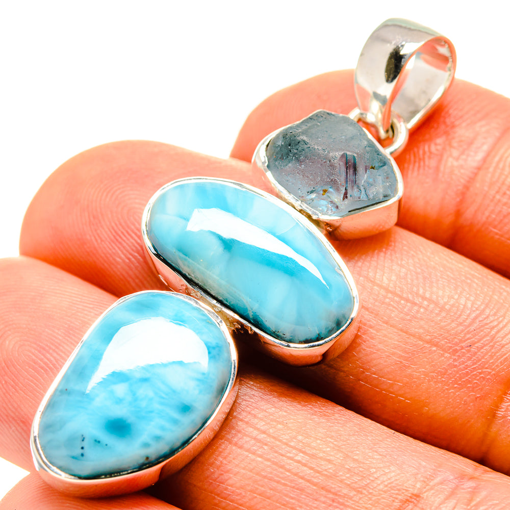 Larimar Pendants handcrafted by Ana Silver Co - PD756054