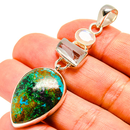 Chrysocolla Pendants handcrafted by Ana Silver Co - PD756057