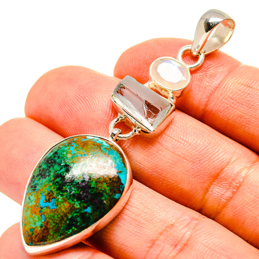 Chrysocolla Pendants handcrafted by Ana Silver Co - PD756057