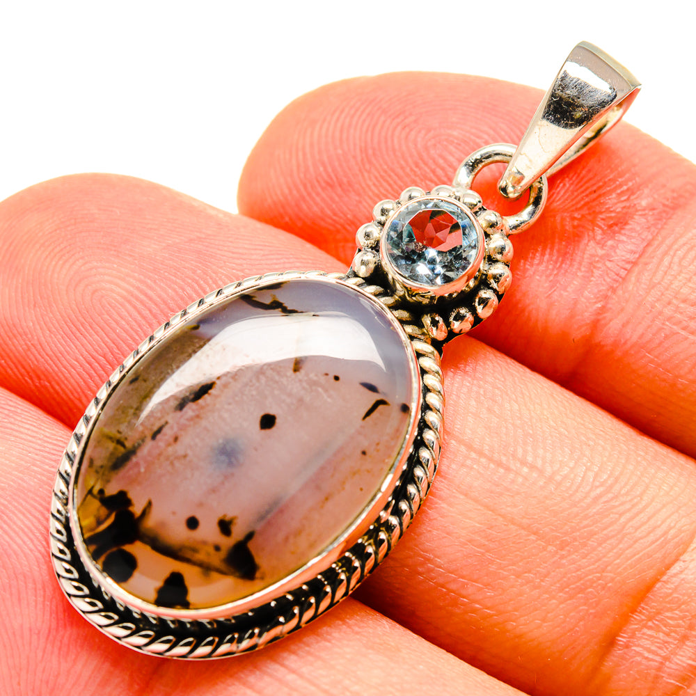 Montana Agate Pendants handcrafted by Ana Silver Co - PD756061