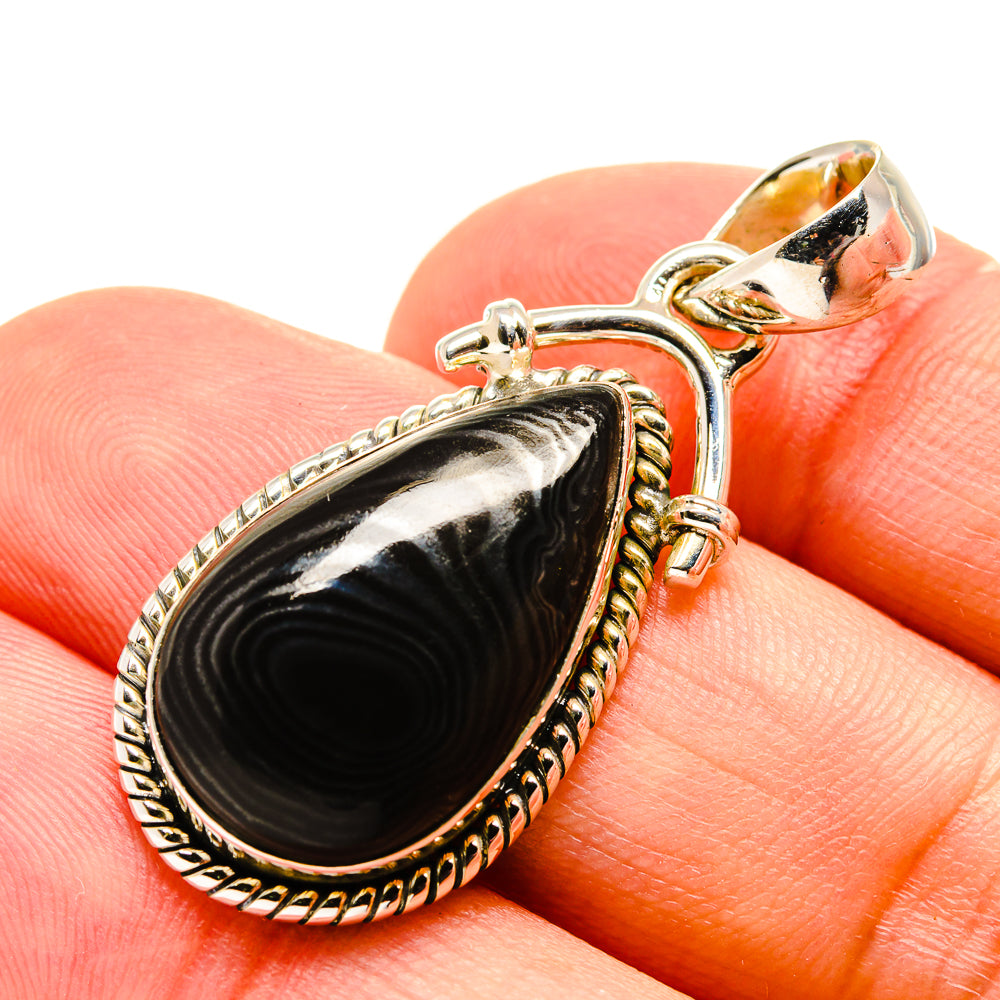 Psilomelane Pendants handcrafted by Ana Silver Co - PD756065
