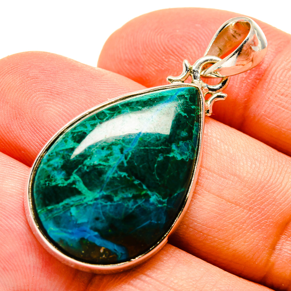 Chrysocolla Pendants handcrafted by Ana Silver Co - PD756076