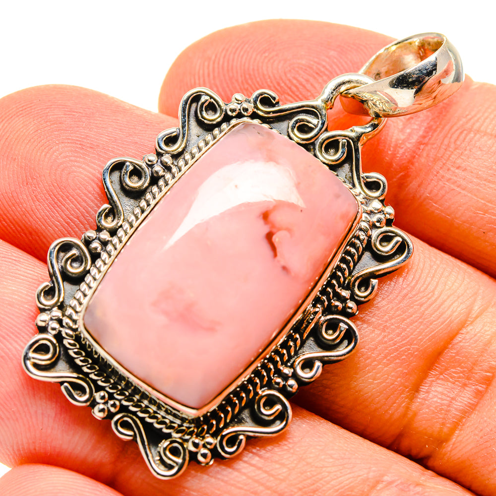 Pink Opal Pendants handcrafted by Ana Silver Co - PD756077