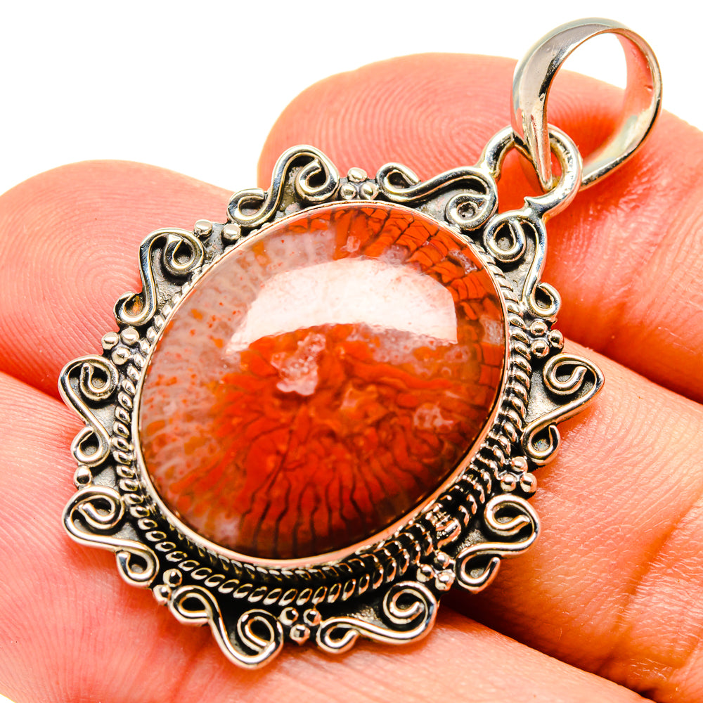 Fossil Coral Pendants handcrafted by Ana Silver Co - PD756082