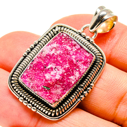 Cobalto Calcite Druzy Pendants handcrafted by Ana Silver Co - PD756083