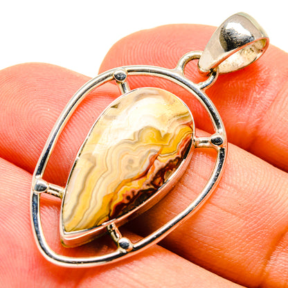 Laguna Lace Agate Pendants handcrafted by Ana Silver Co - PD756084