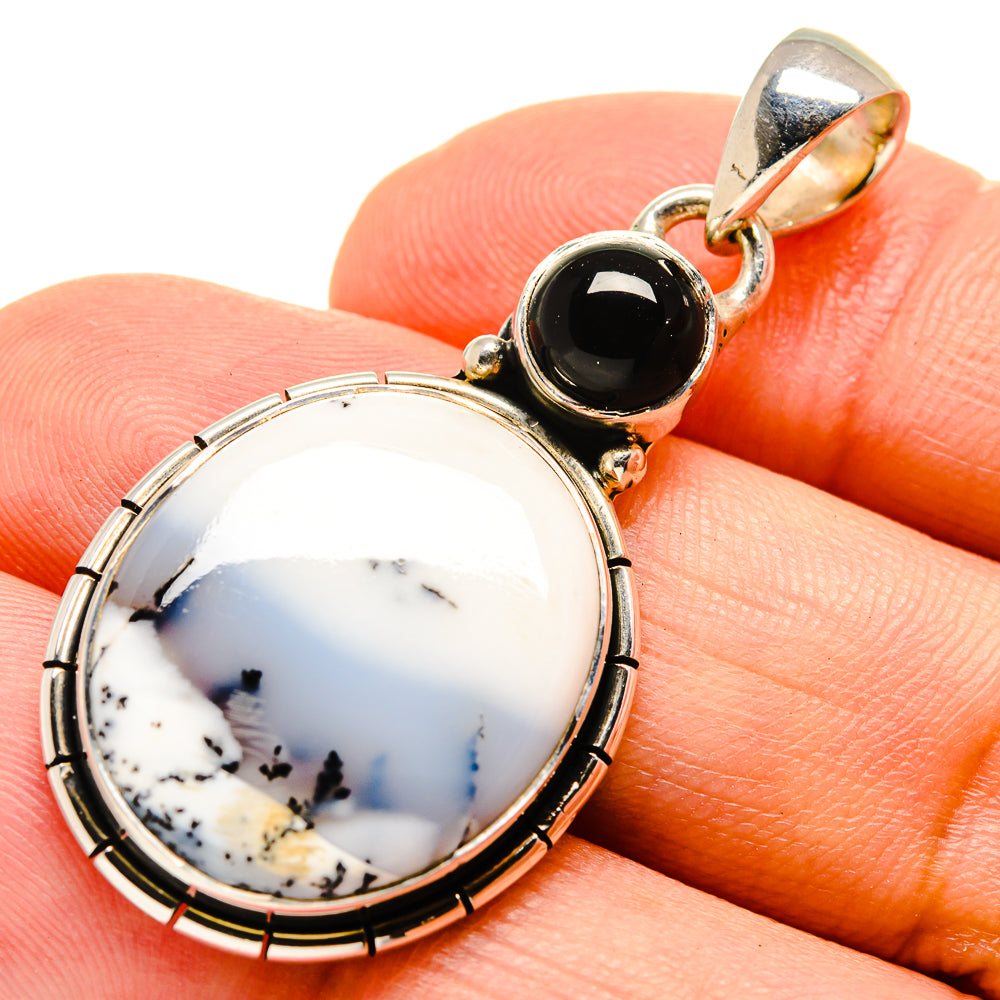 Dendritic Opal Pendants handcrafted by Ana Silver Co - PD756090