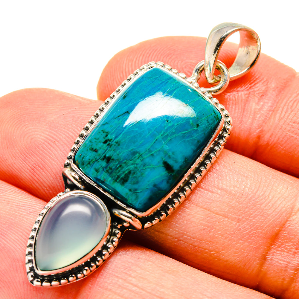 Chrysocolla Pendants handcrafted by Ana Silver Co - PD756093