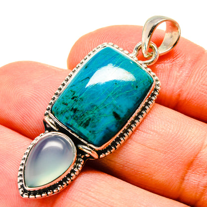 Chrysocolla Pendants handcrafted by Ana Silver Co - PD756093
