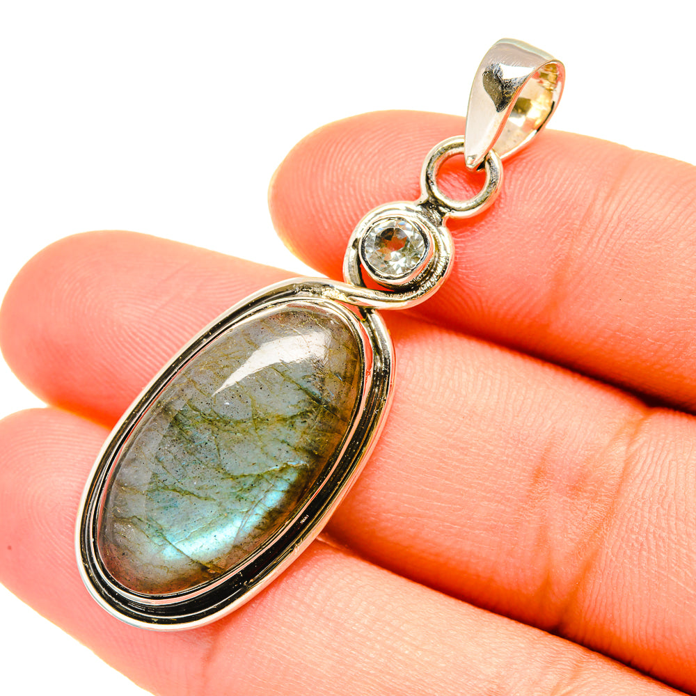 Labradorite Pendants handcrafted by Ana Silver Co - PD7561