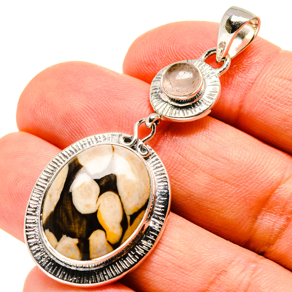 Peanut Wood Jasper Pendants handcrafted by Ana Silver Co - PD756114