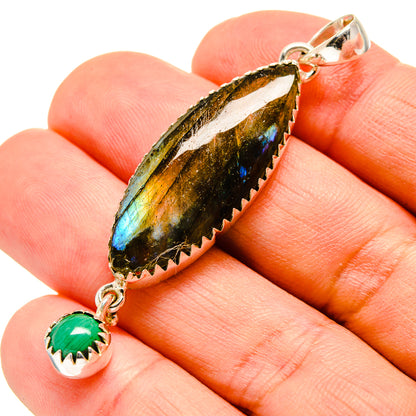Labradorite Pendants handcrafted by Ana Silver Co - PD756120