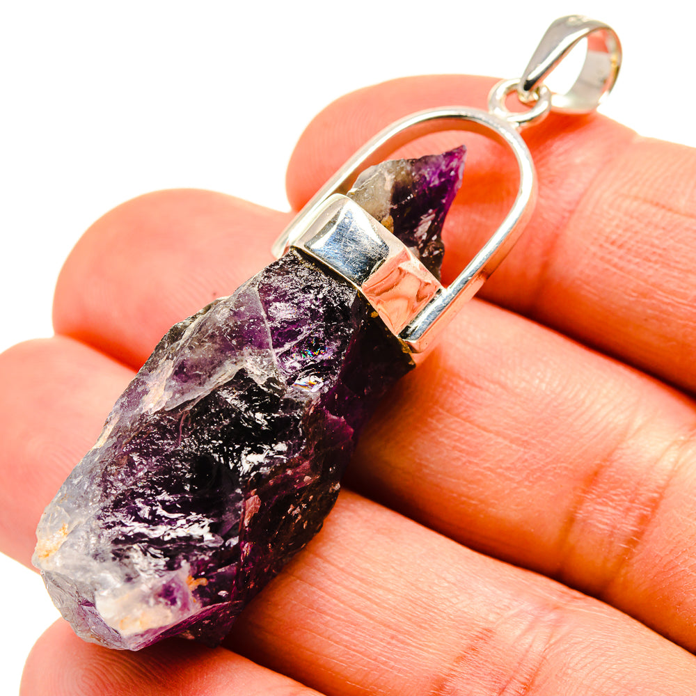 Amethyst Stalactite Pendants handcrafted by Ana Silver Co - PD756126