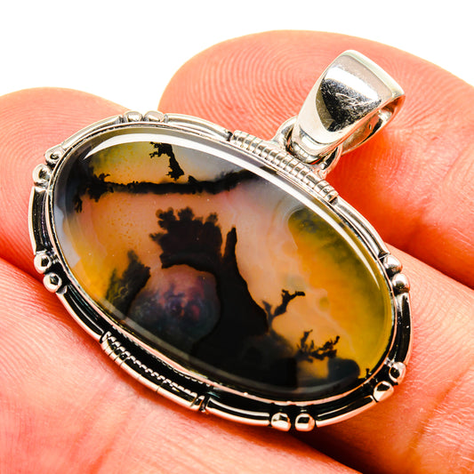 Scenic Dendritic Agate Pendants handcrafted by Ana Silver Co - PD756132