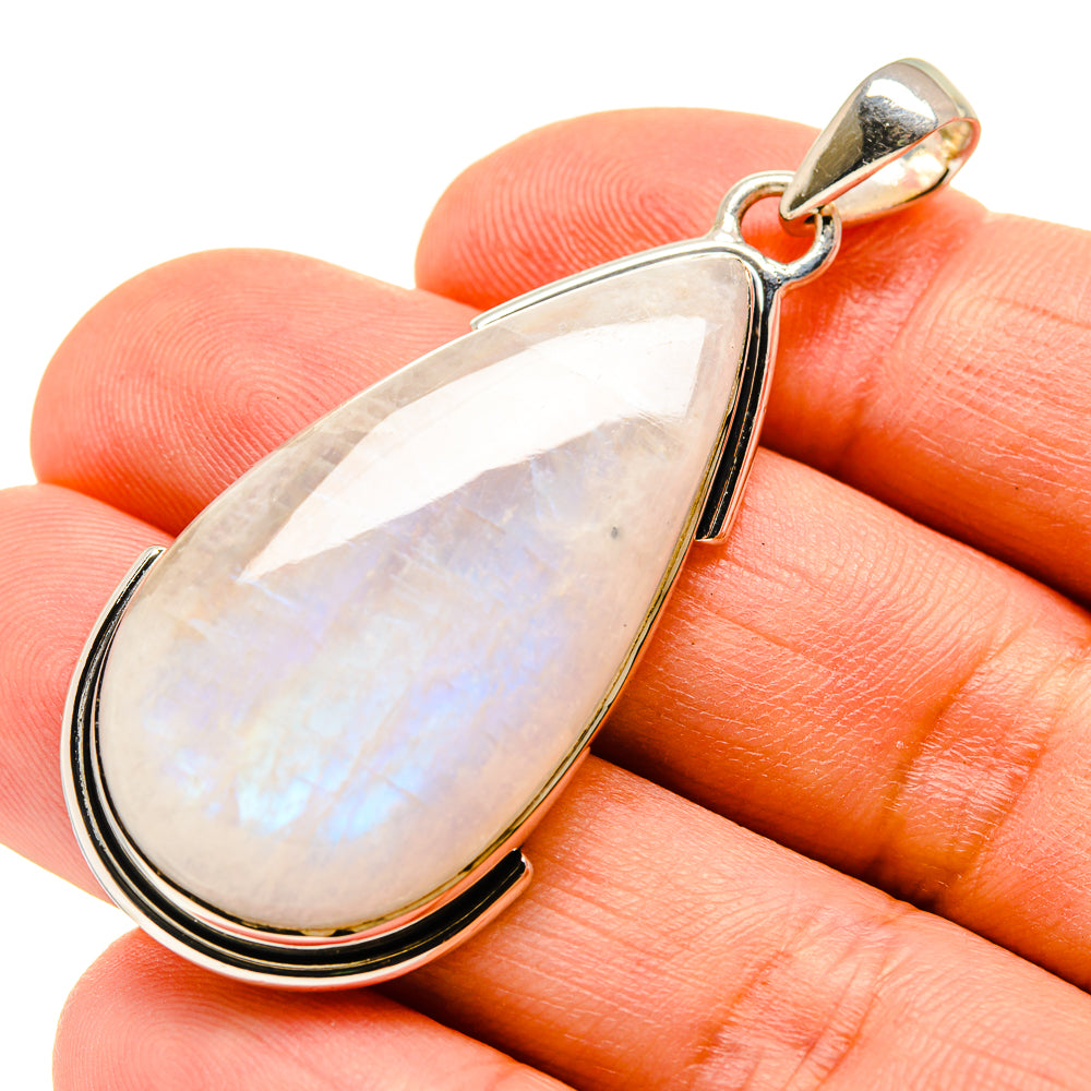 Rainbow Moonstone Pendants handcrafted by Ana Silver Co - PD756136