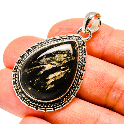 Golden Seraphinite Pendants handcrafted by Ana Silver Co - PD756145