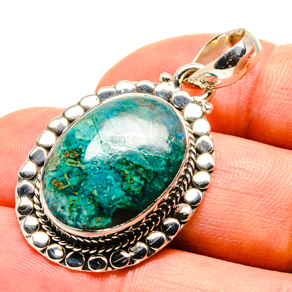 Chrysocolla Pendants handcrafted by Ana Silver Co - PD756163
