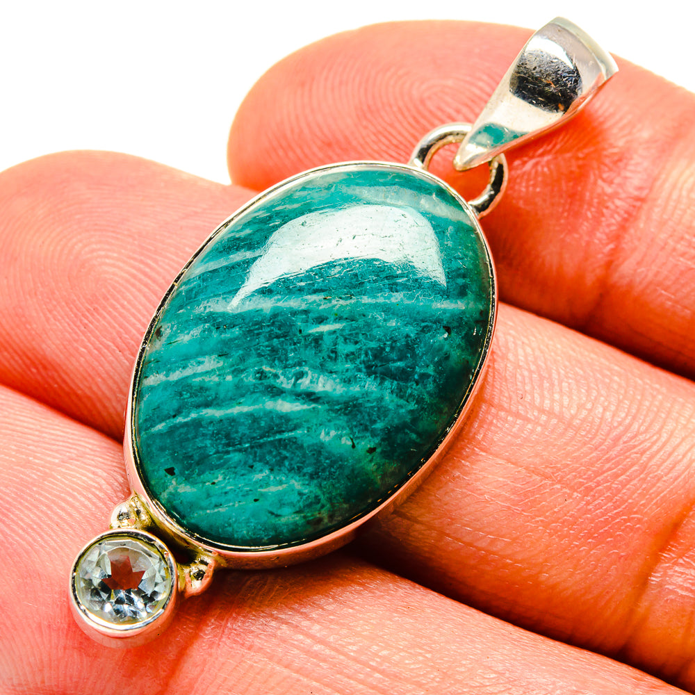 Amazonite Pendants handcrafted by Ana Silver Co - PD756206