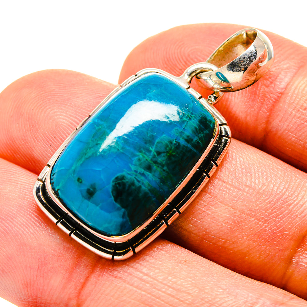 Chrysocolla Pendants handcrafted by Ana Silver Co - PD756209