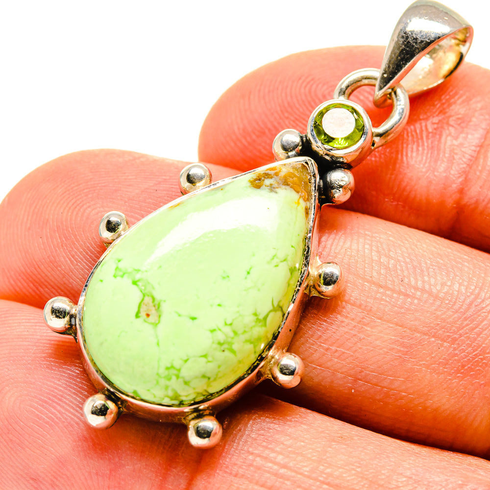 Lemon Chrysoprase Pendants handcrafted by Ana Silver Co - PD756213